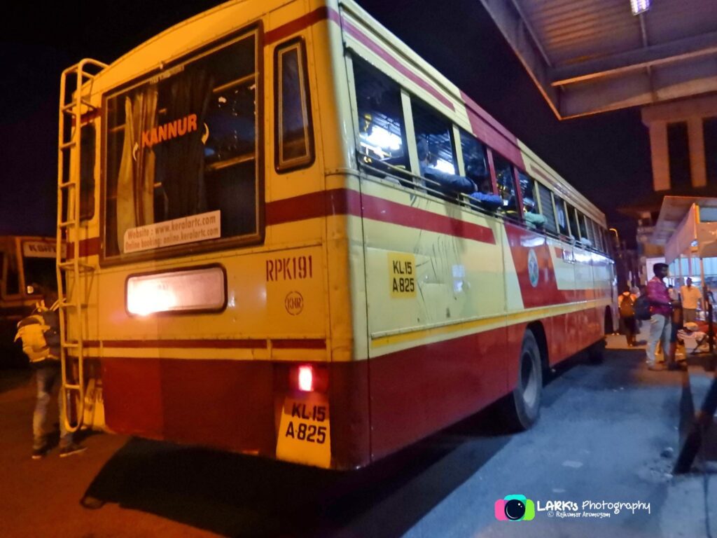 KSRTC RPK 191 Kannur - Thiruvananthapuram Bus Timings