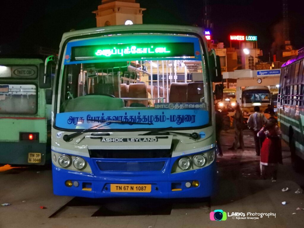 TNSTC Bus Timings from Aruppukottai Bus Stand