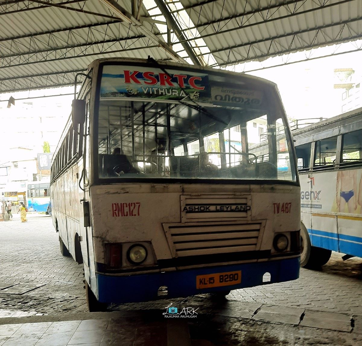 KSRTC RNC 127 Vithura to Palode Bus Timings 