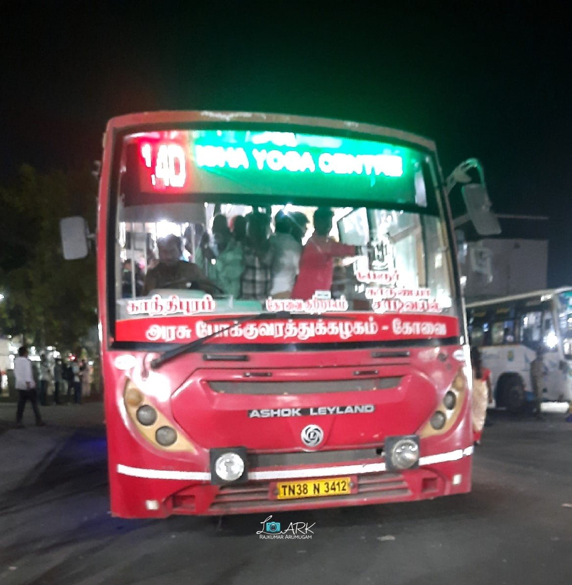 TNSTC TN 38 N 3412 Bus Route No 14D Coimbatore Gandhipuram 