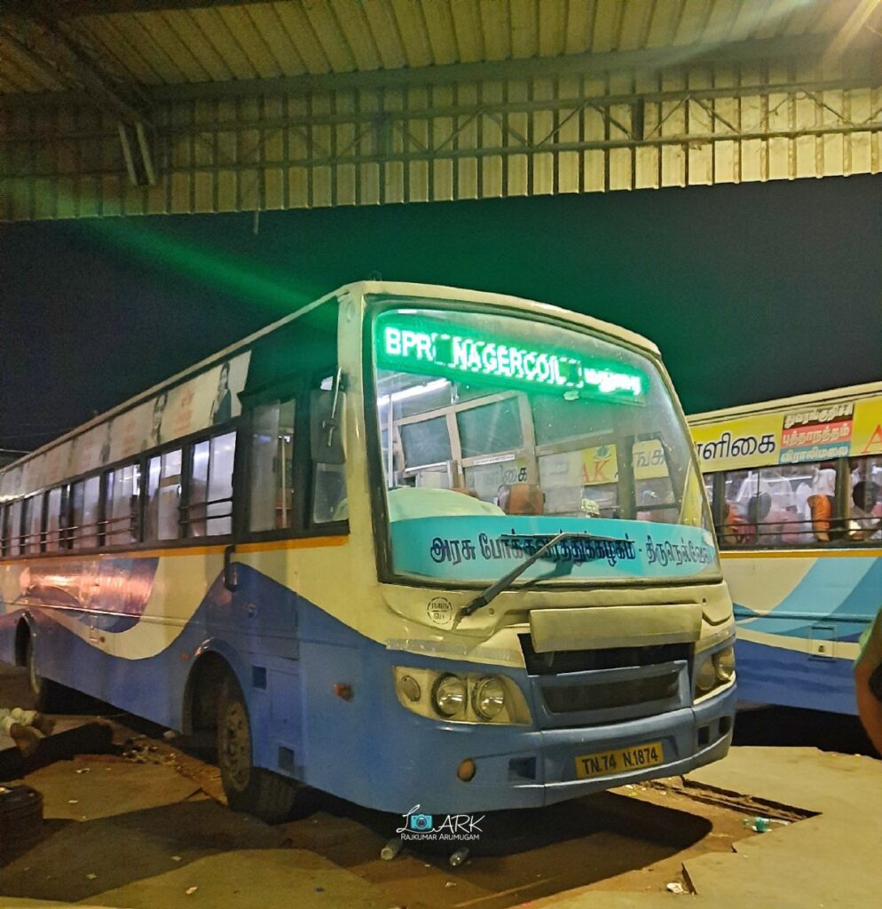TNSTC TN 74 N 1874 Trichy - Nagercoil Bus Timings