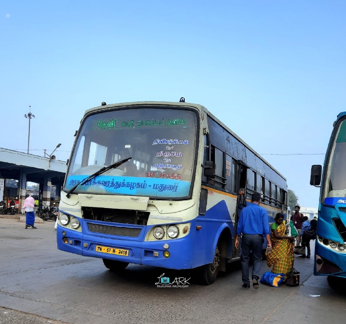 TNSTC TN 57 N 2418 Theni - Thanjavur - Nagore Bus Timings