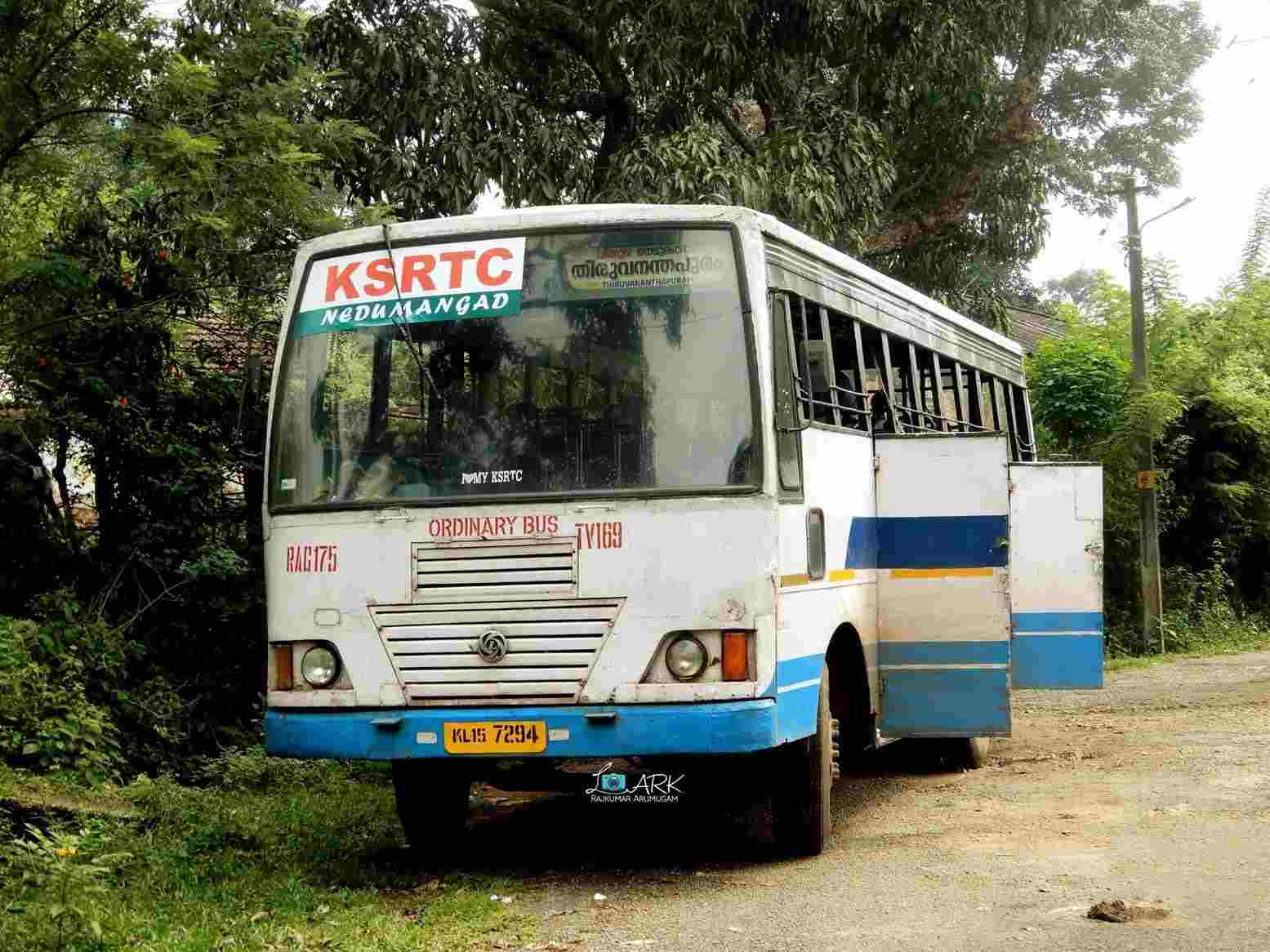 Thiruvananthapuram to Bonacaud Bus Timings - KSRTC RAC 175