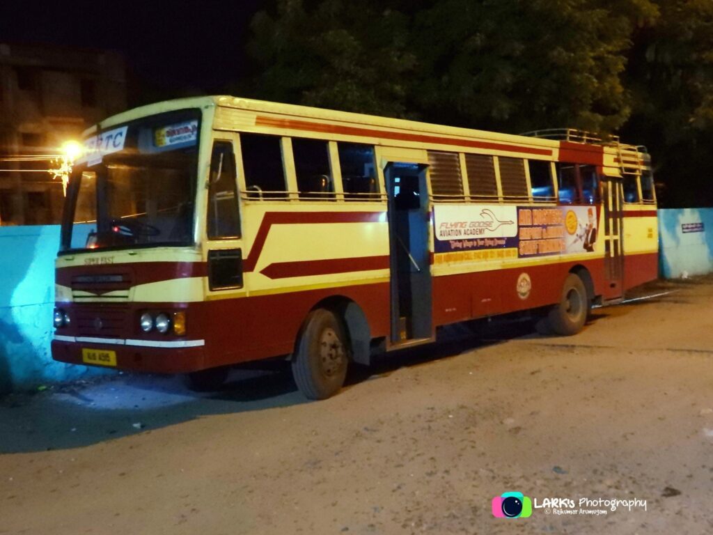 KSRTC Super Fast RSE 996 Vizhinjam to Thodupuzha Bus Timings