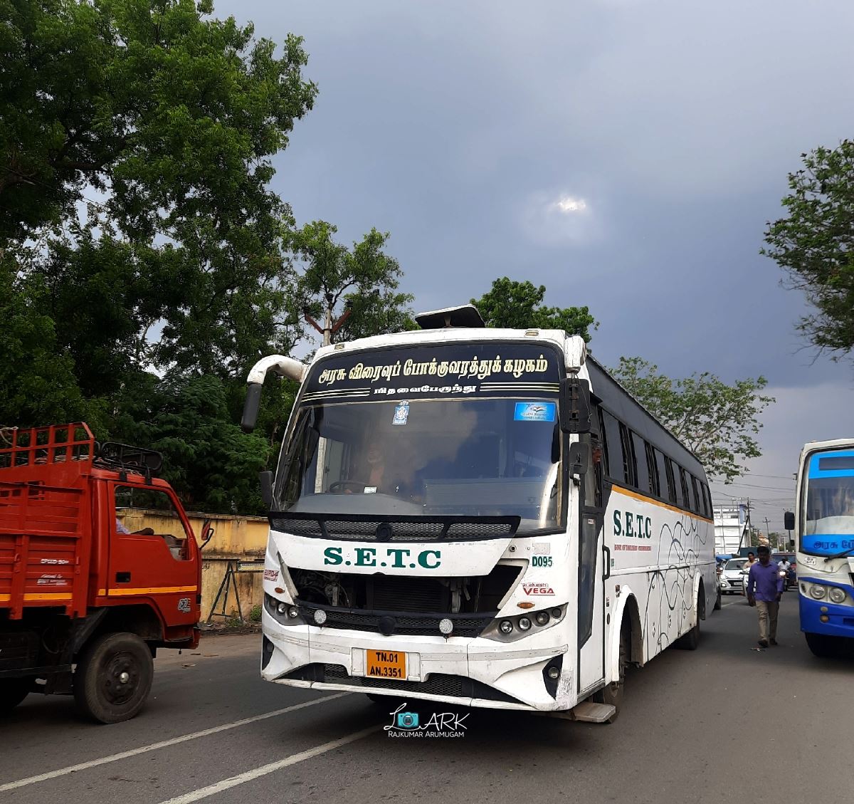 SETC Ultra Deluxe TPJ D095 Thanjavur to Chennai Bus Timings