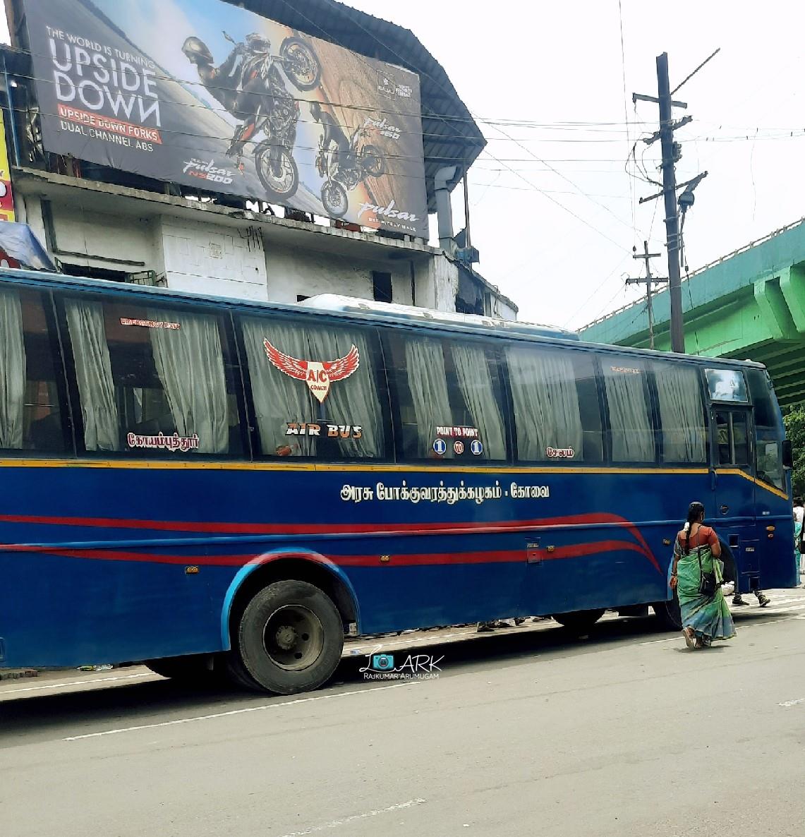 TNSTC AC Bus Timings from Coimbatore (Gandhipuram) Central Bus stand