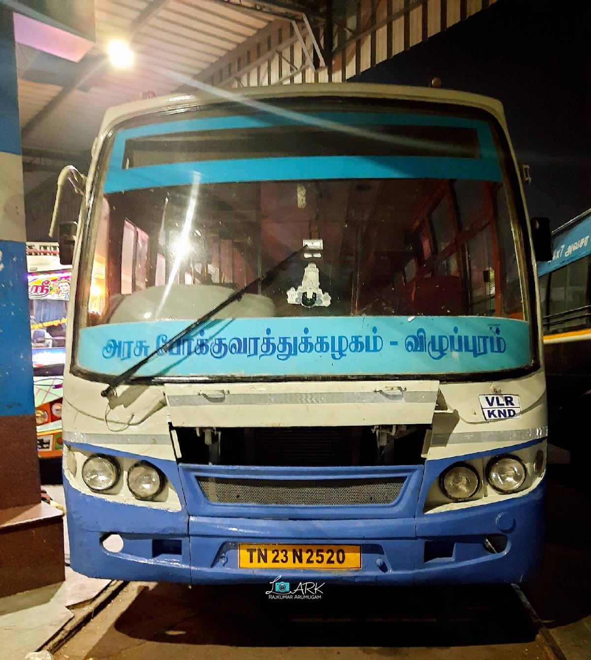 TNSTC TN 23 N 2520 Kumbakonam to Vellore Bus Timings