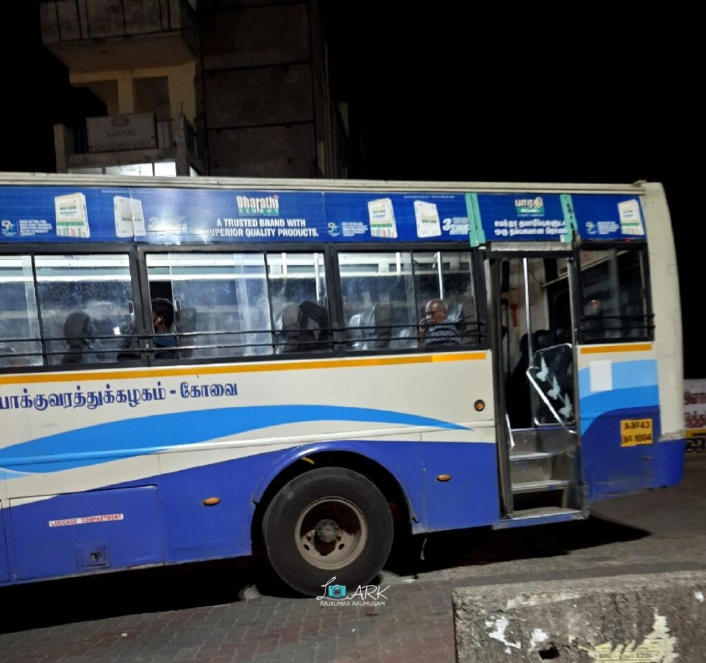 TNSTC TN 43 N 1004 Rajapalayam to Mettupalayam Bus Timings