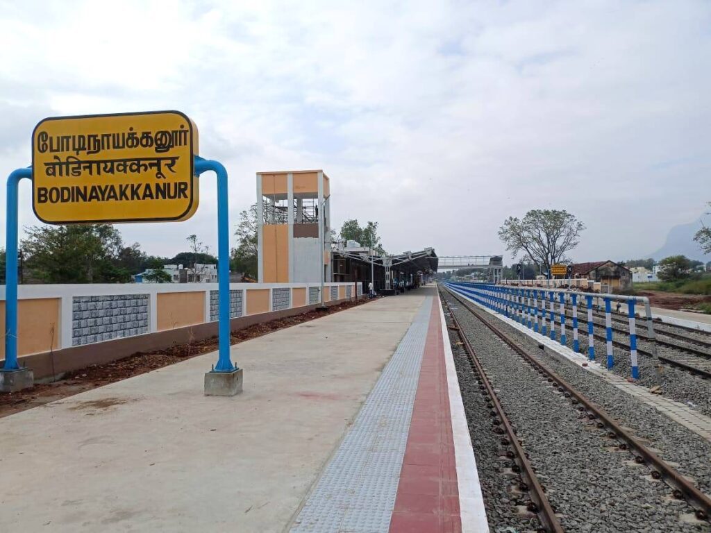 Indian Railways Bodi (BDNK) to Madurai (MDU) and Chennai (MAS) Train Timings