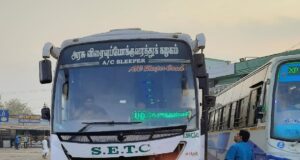 SETC AC Sleeper HSR C540 Velankanni to Bangalore Bus Timings