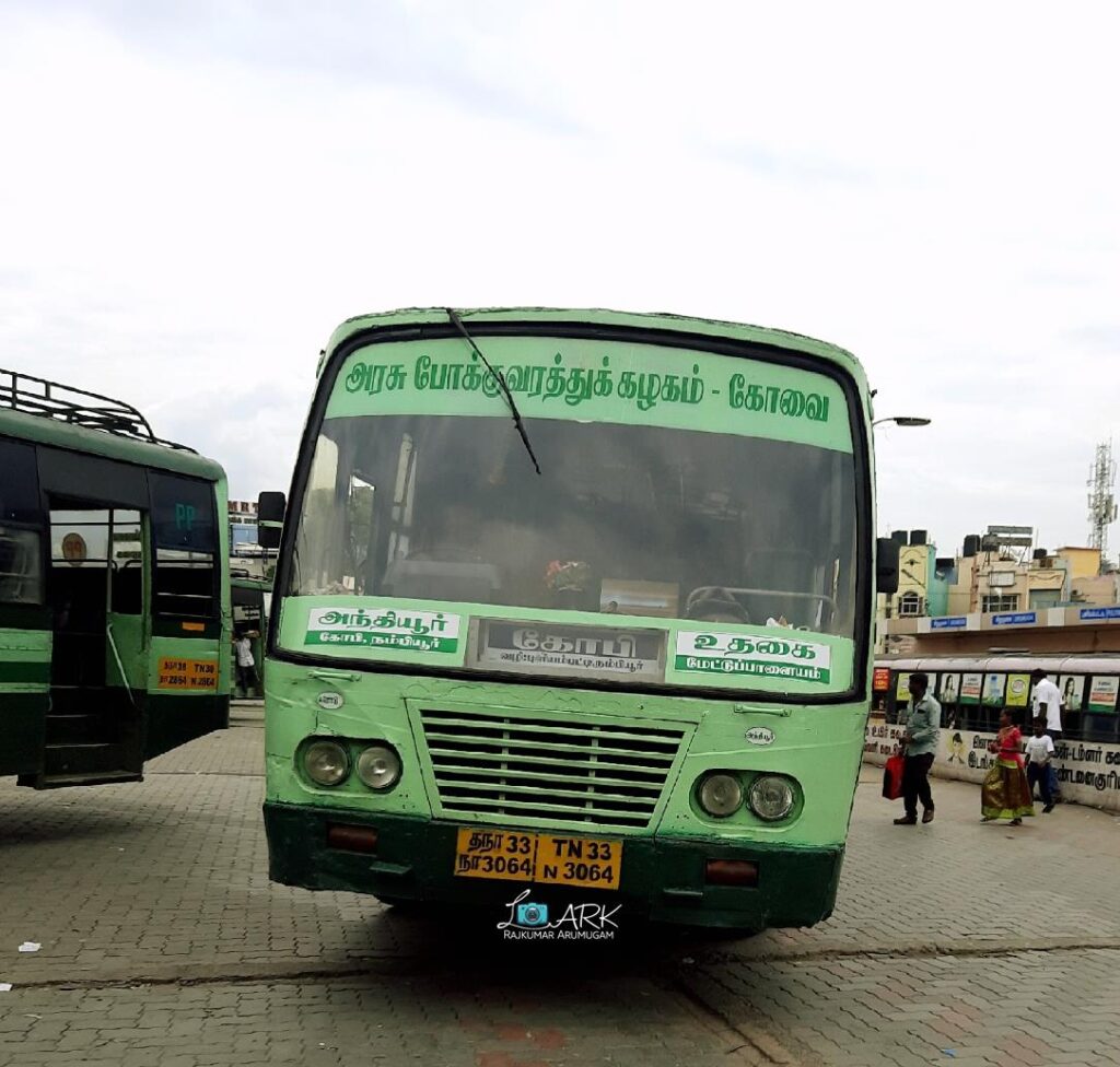 TNSTC TN 33 N 3064 Ooty to Gobi Bus Timings