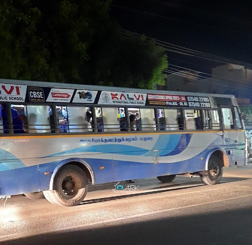 TNSTC TN 67 N 1095 Madurai to Kollam Bus Timings