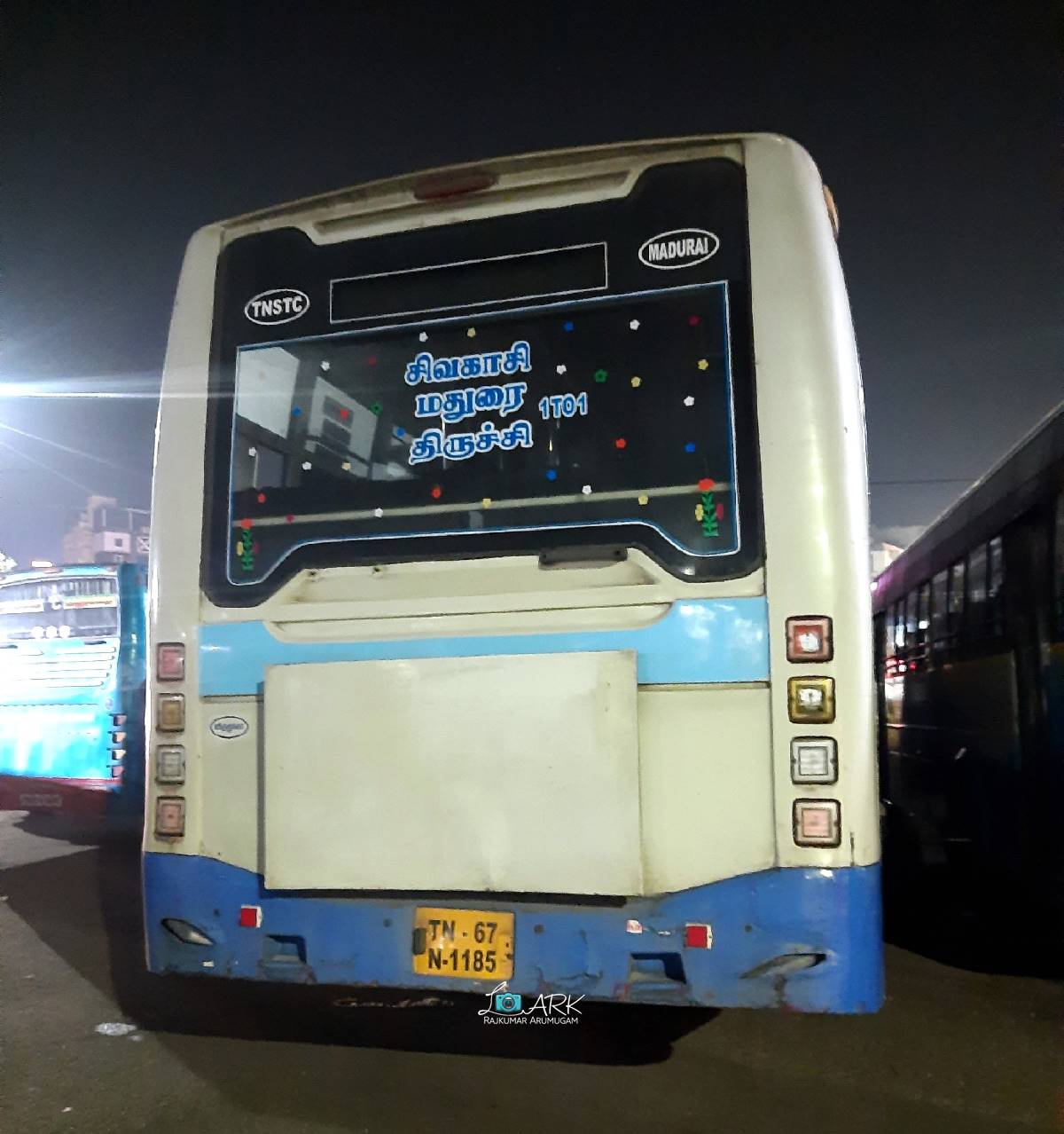 TNSTC TN 67 N 1185 Sivakasi to Trichy Bus Timings