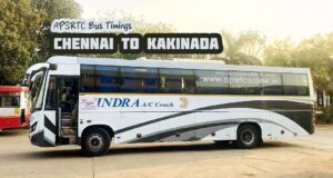 APSRTC Indra AC Seater - Chennai to Kakinada Bus Timings