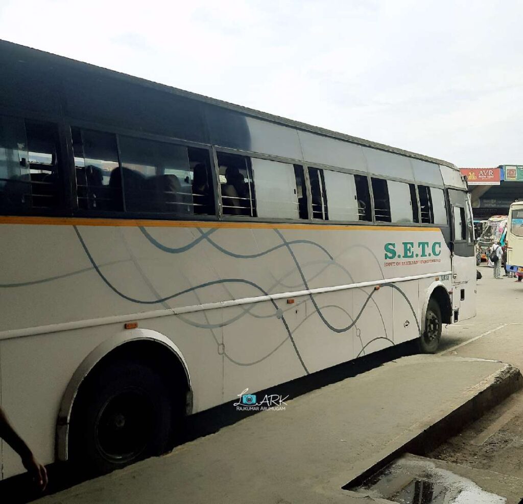 SETC Ultra Deluxe SLM C690 TN 01 AN 2365 Palani to Bangalore Bus Timings