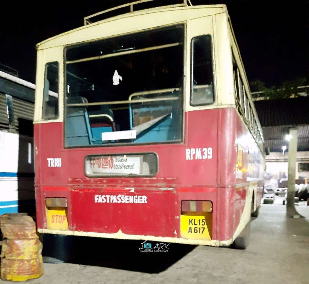 KSRTC Fast Passenger RPM 39 Kannur to Thrissur Bus Timings