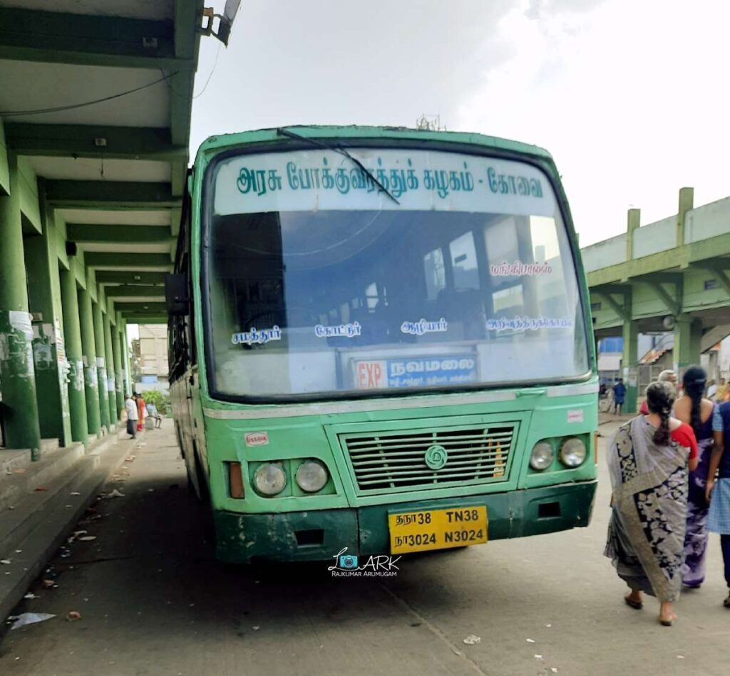 TNSTC TN 38 N 3024 Pollachi to Navamalai Bus Timings