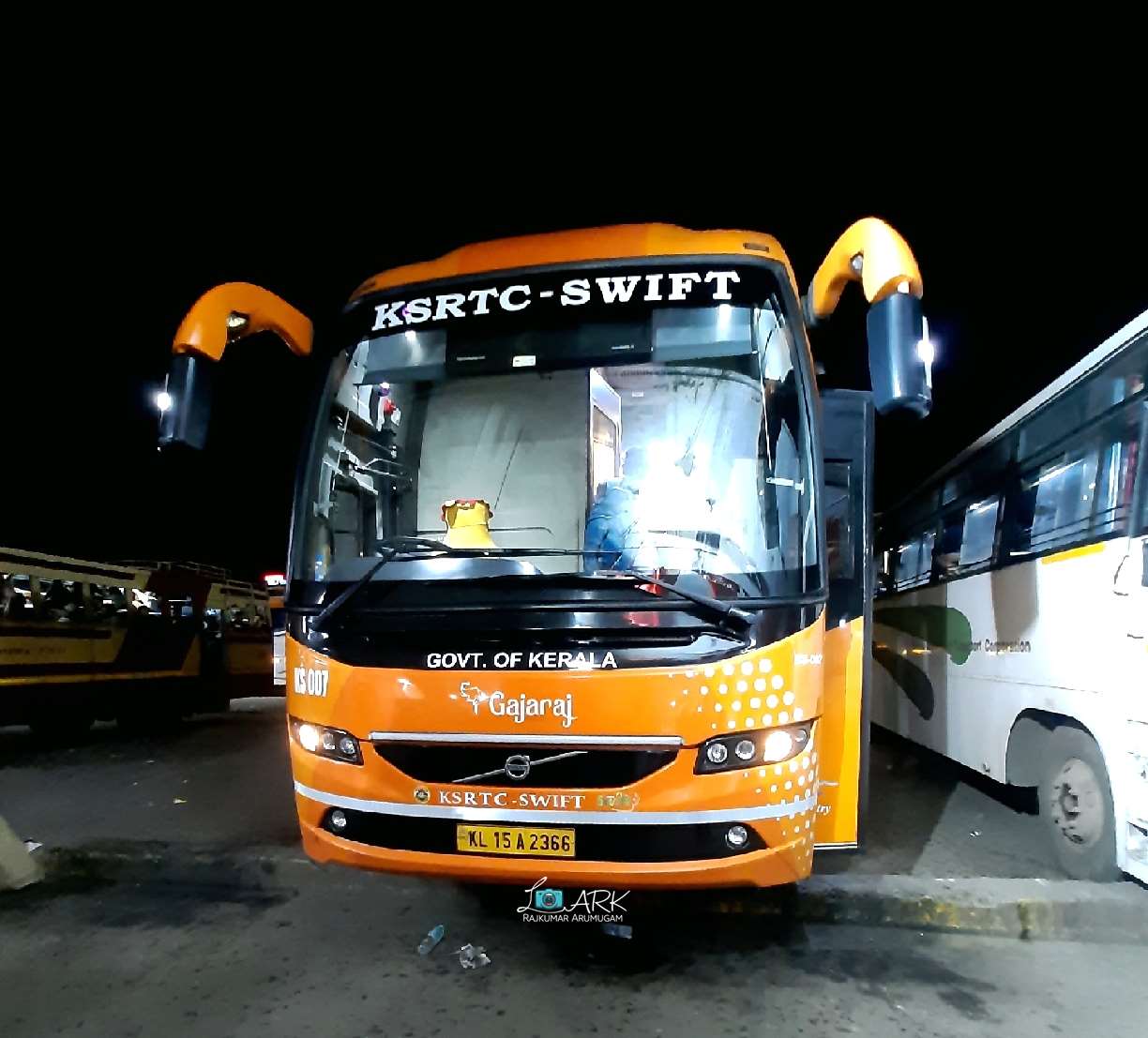 KSRTC-SWIFT AC Sleeper KS 007 Ernakulam to Bangalore Bus Timings