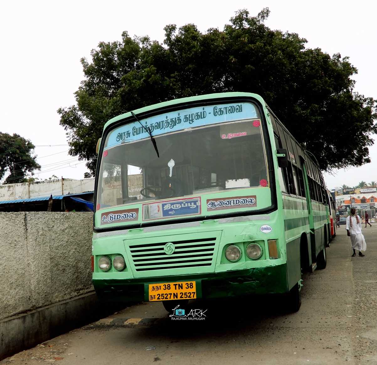 TNSTC TN 38 N 2527 Udumalai to Anamalai Bus Timings