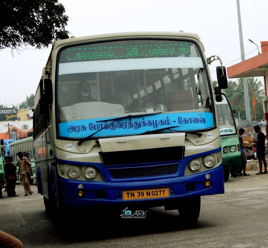 TNSTC TN 39 N 0277 Dharapuram to Coimbatore Bus Timings