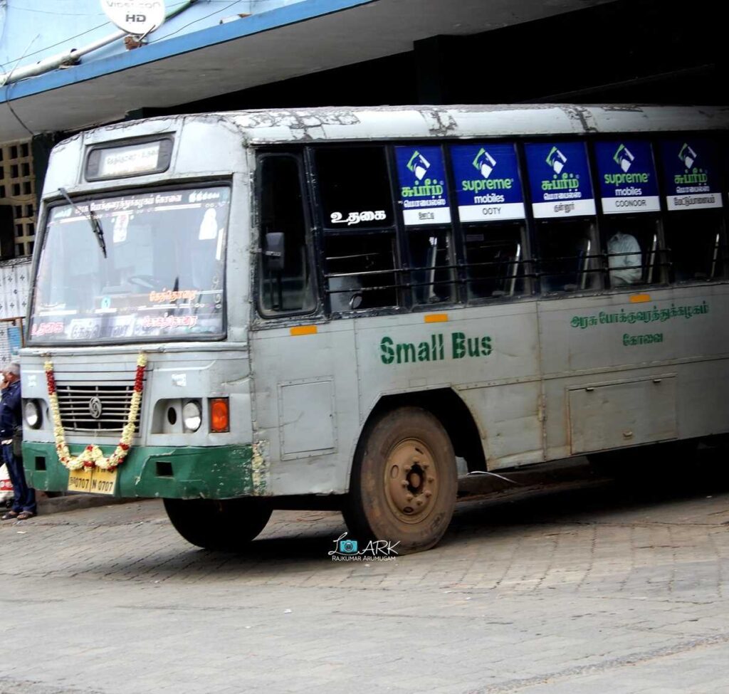 TNSTC TN 43 N 0707 Ooty to Sogathorai Bus Timings