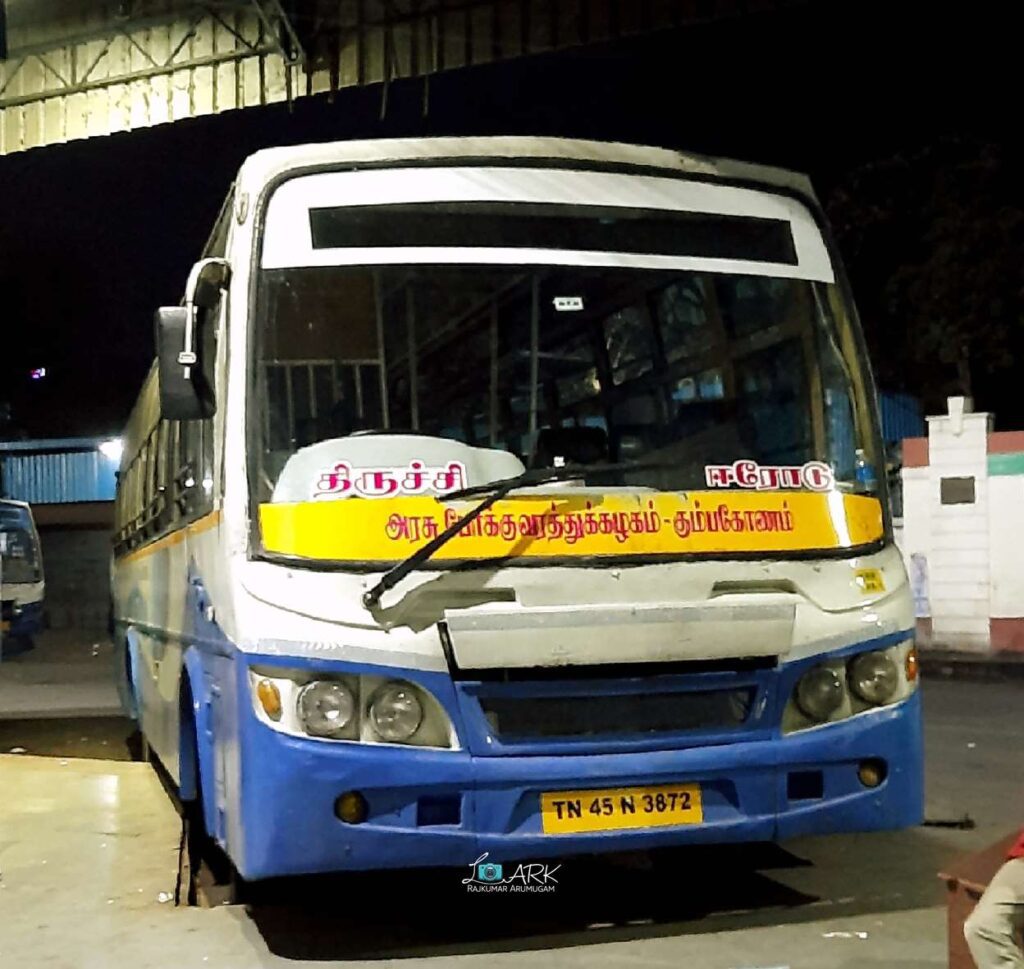 TNSTC TN 45 N 3872 Trichy to Erode Bus Timings