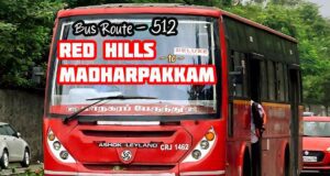 Chennai MTC Bus Route 512 Red Hills to Madharpakkam Bus Timings
