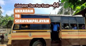 Coimbatore Town Bus Route 44 Ukkadam to Serayampalayam Bus Timings