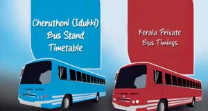 Private Bus Timings from Cheruthoni (Idukki) Bus Stand