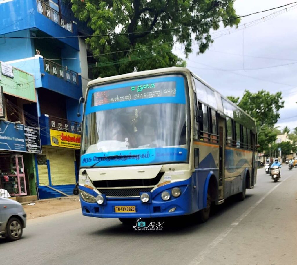 TNSTC TN 43 N 0820 Trichy to Gudalur Bus Timings