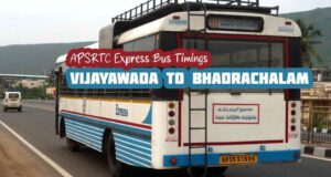 APSRTC Express Vijayawada to Bhadrachalam Bus Timings