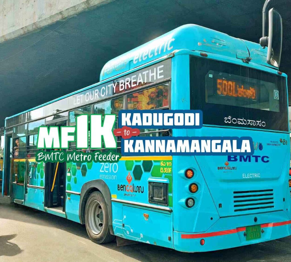 BMTC Metro Feeder MF1K Kadugodi to Kannamangala Bus Timings