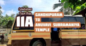 Coimbatore Town Bus Route 11A Gandhipuram to Anuvavi Subramaniya Temple Bus Timings