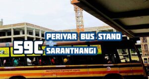 Madurai City Bus Route 59C Periyar to Saranthangi Bus Timings