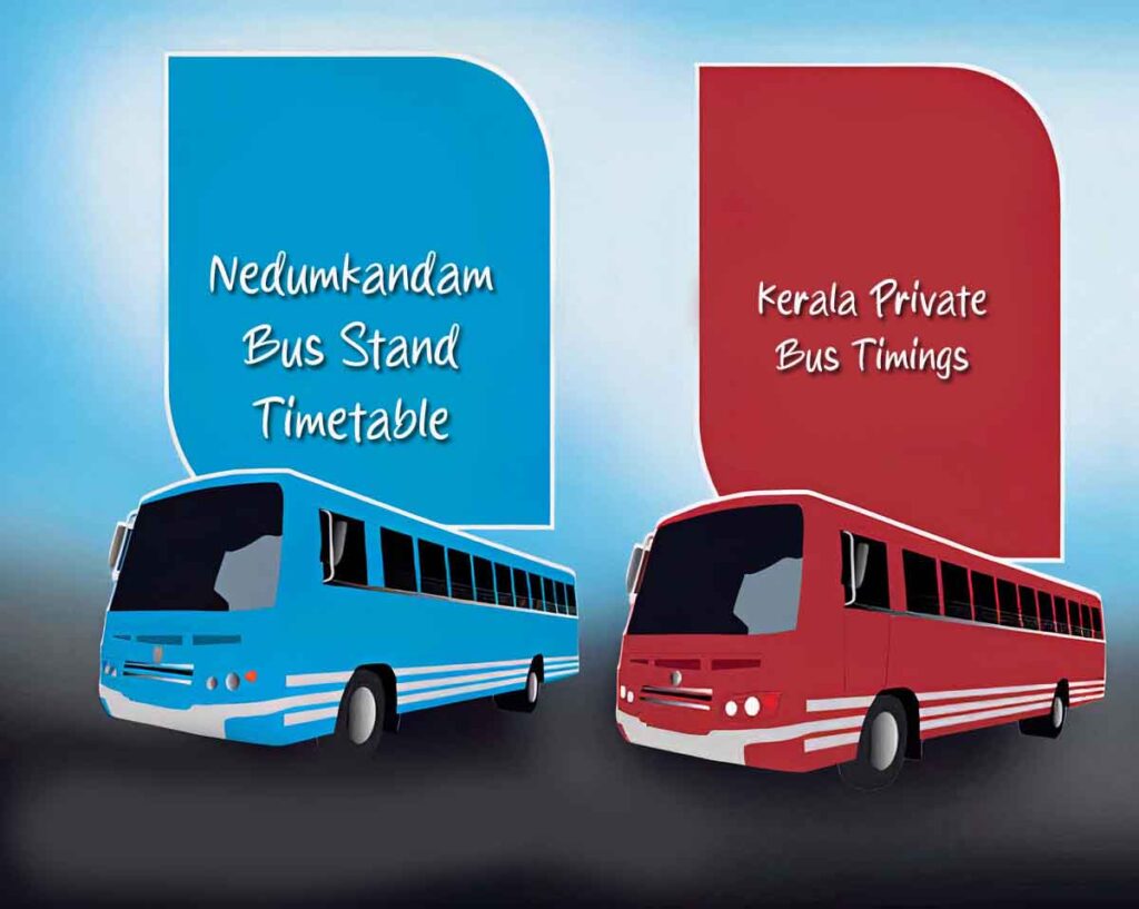 Private Bus Timings from Nedumkandam Bus Stand