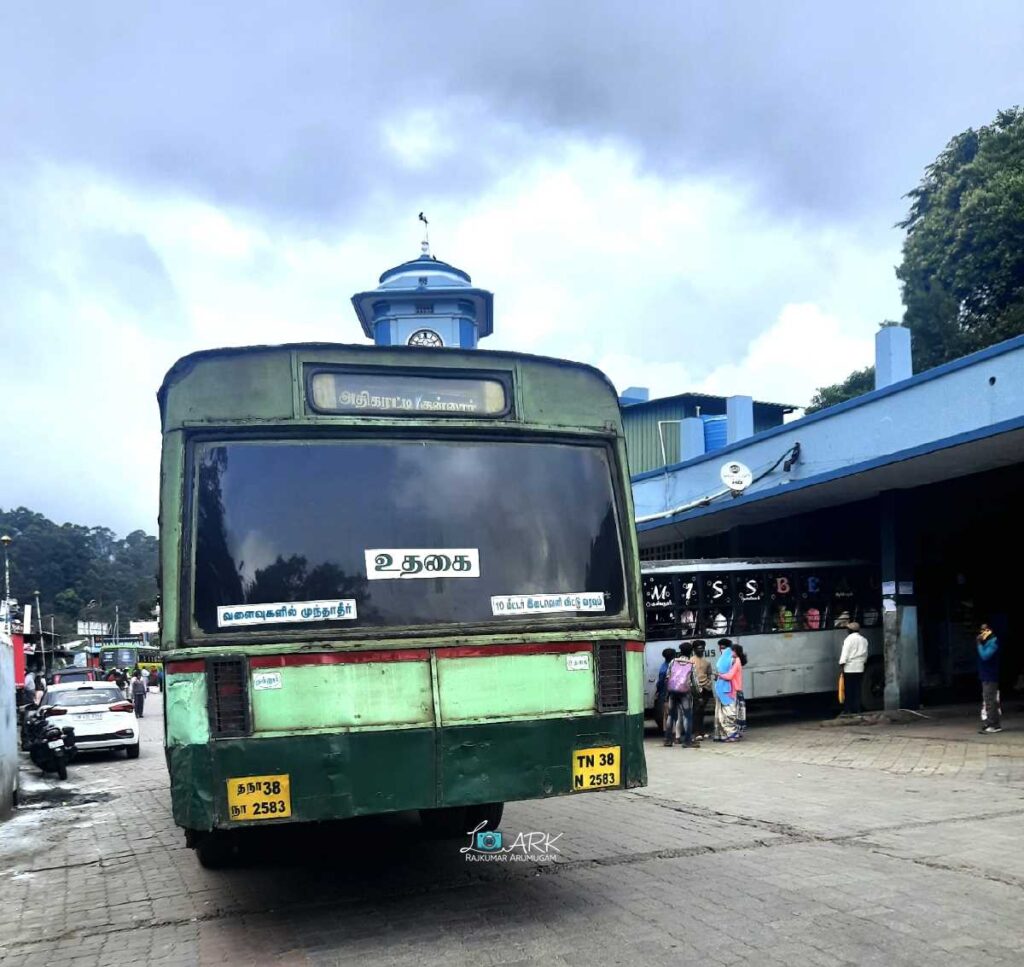 TNSTC TN 38 N 2583 Coonoor to Athigaratty Bus Timings
