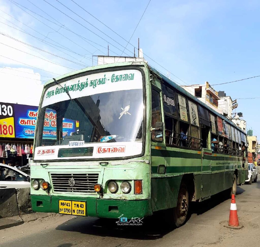 TNSTC TN 43 N 0790 Coimbatore to Ooty Bus Timings