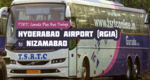 TSRTC Hyderabad Airport (RGIA) to Nizamabad Bus Timings