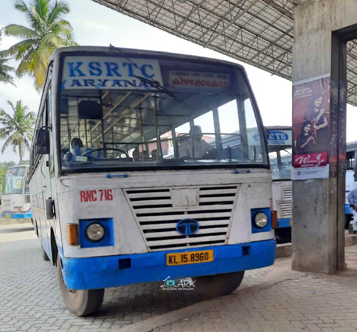 KSRTC RNC 716 Methottam to Thiruvananthapuram Bus Timings