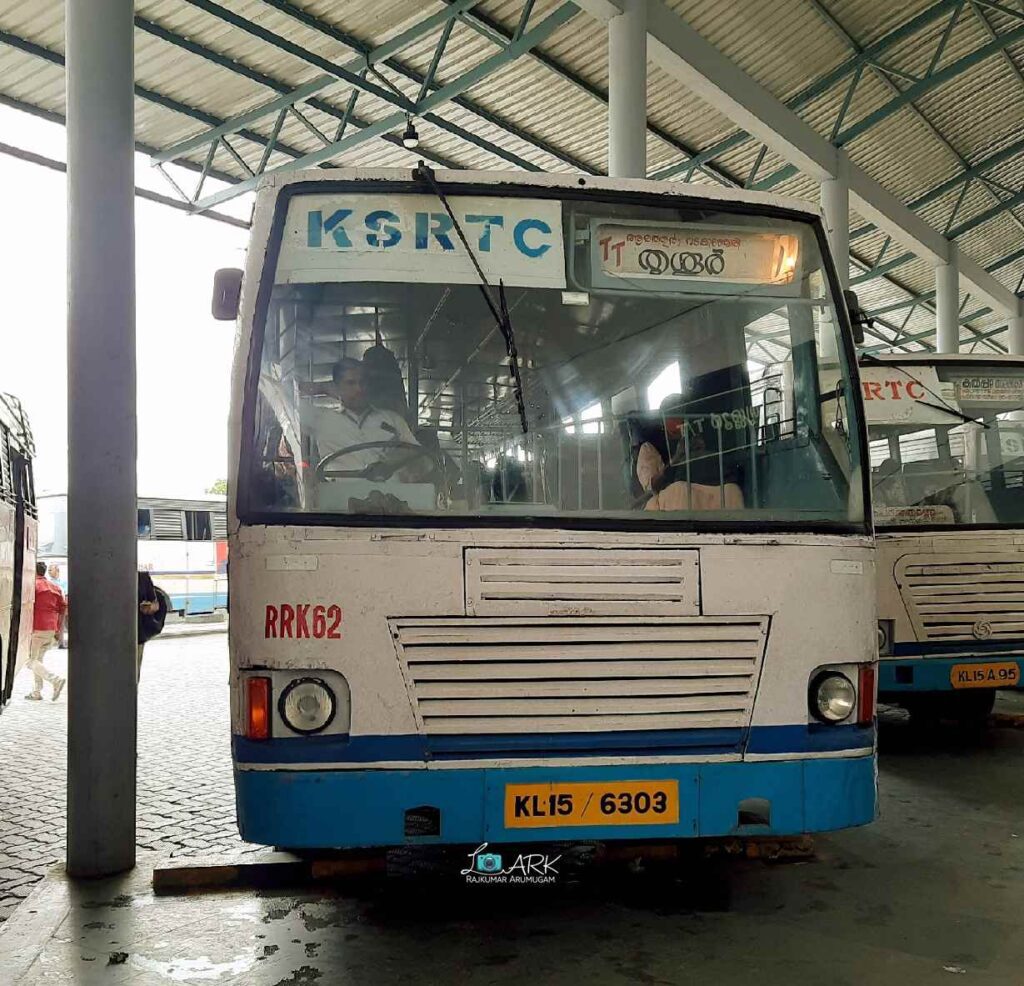 KSRTC RRK 62 Thrissur to Palakkad Bus Timings