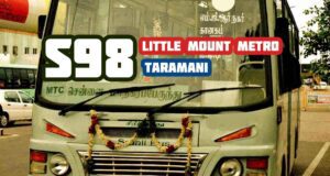 MTC Metro Feeder S98 Little Mount to Taramani Bus Timings