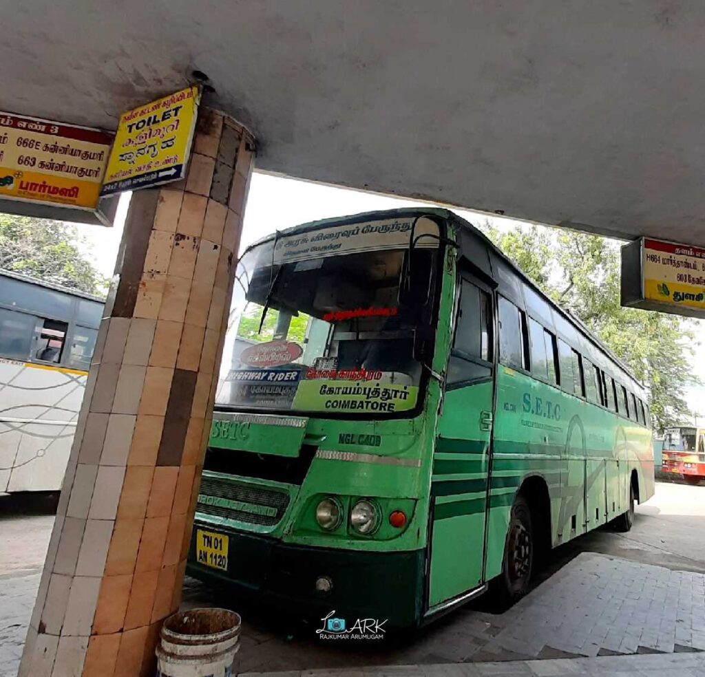 SETC NGL C406 Coimbatore to Nagercoil Bus Timings