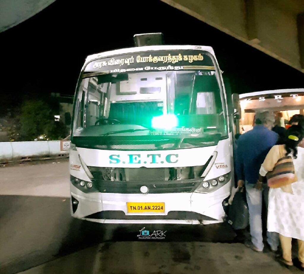 SETC NGP C629 Ernakulam to Velankanni Bus Timings