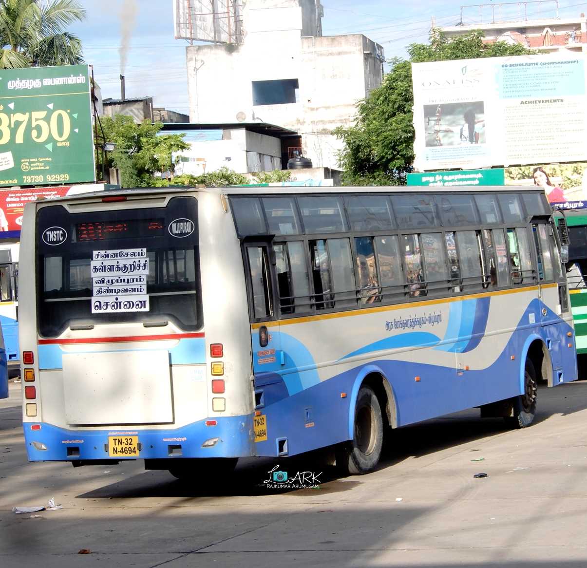 TNSTC Bus Timings from Chinnasalem Bus Stand