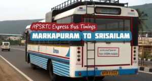 APSRTC Express Markapuram to Srisailam Bus Timings