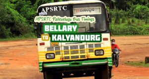 APSRTC Pallevelugu - Bellary to Kalyandurg Bus Timings