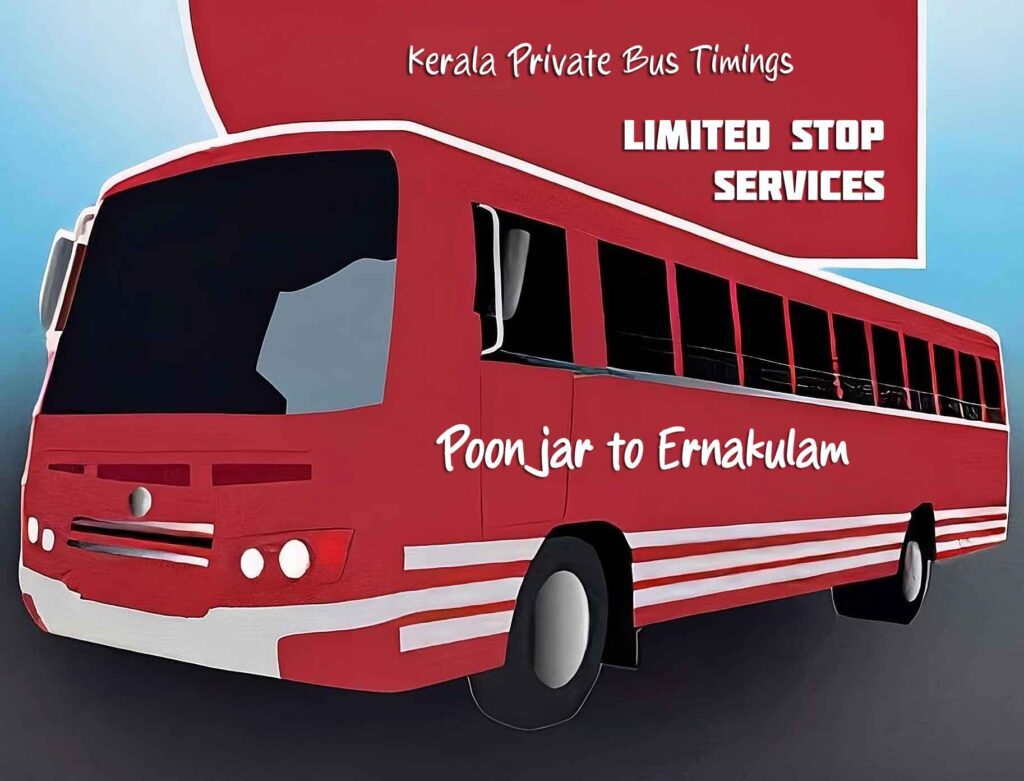 Poonjar to Ernakulam Bus Timings