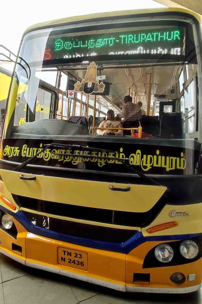 TNSTC TN 23 N 2436 Tirupathur to Tirupathi Bus Timings