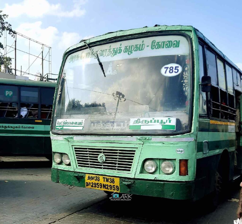 TNSTC TN 38 N 2959 Mettupalayam to Palladam Bus Timings