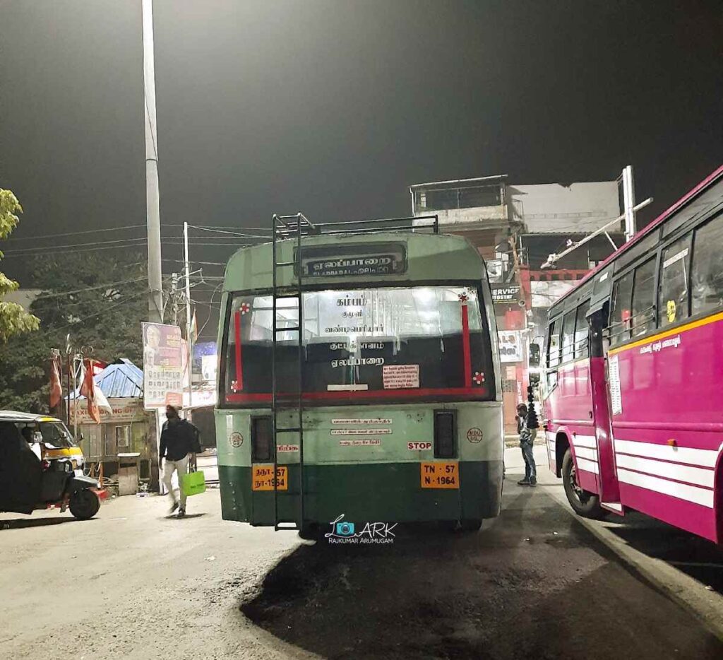 TNSTC TN 57 N 1964 Cumbum to Elappara Bus Timings